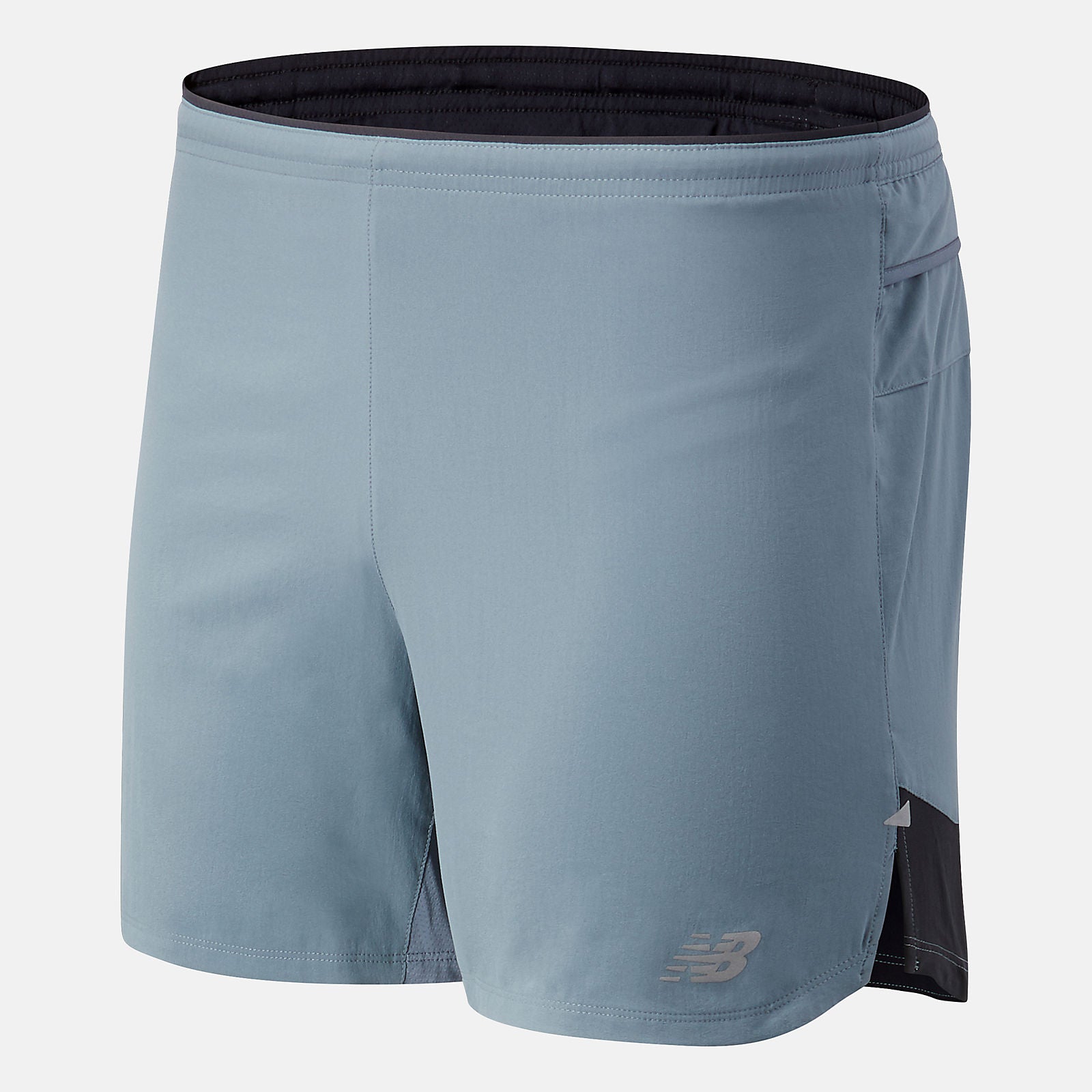 Ocean Grey Impact Run 5 Inch Short | New Balance Clothing