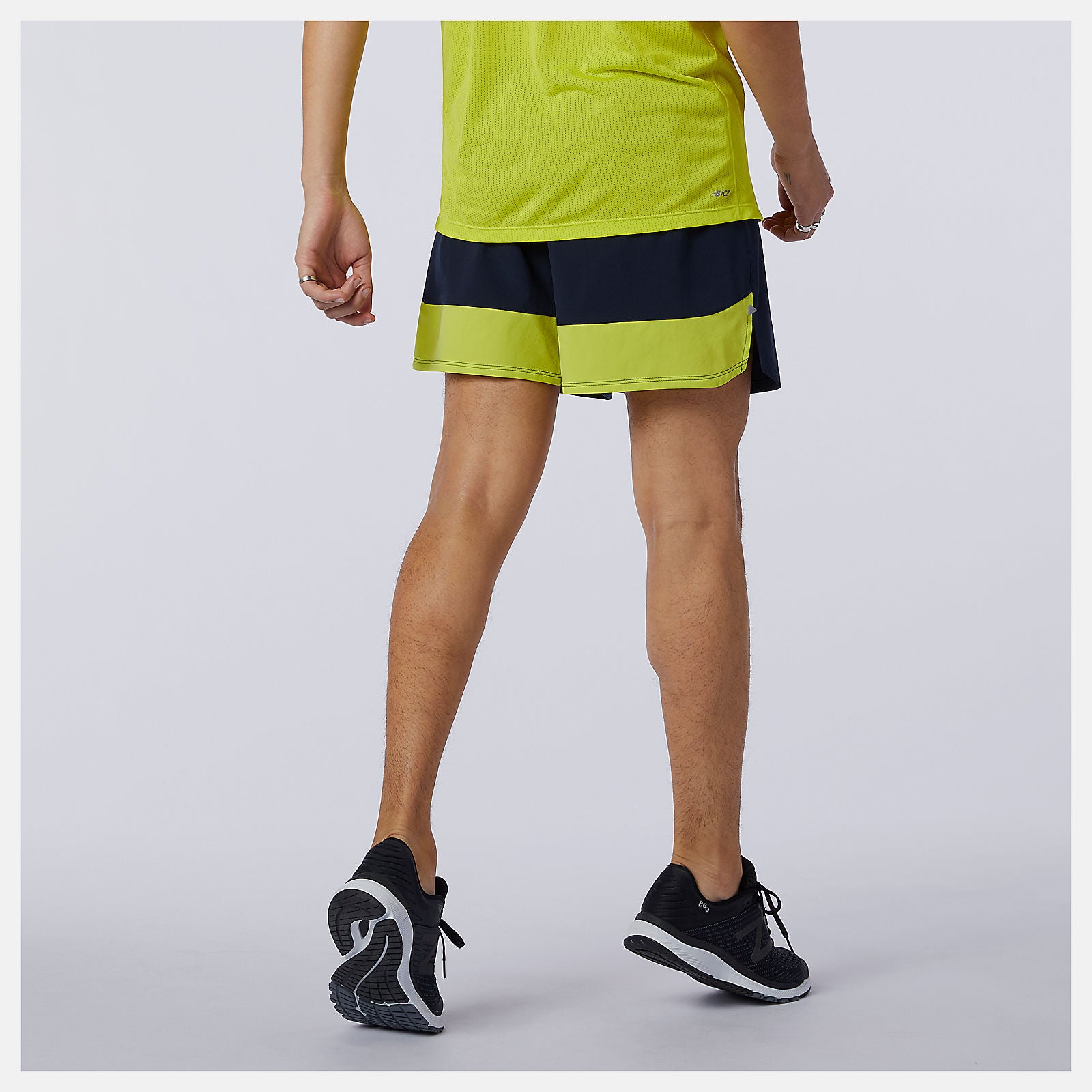 Sulpher Yellow Impact Run 5 Inch Short | New Balance Clothing