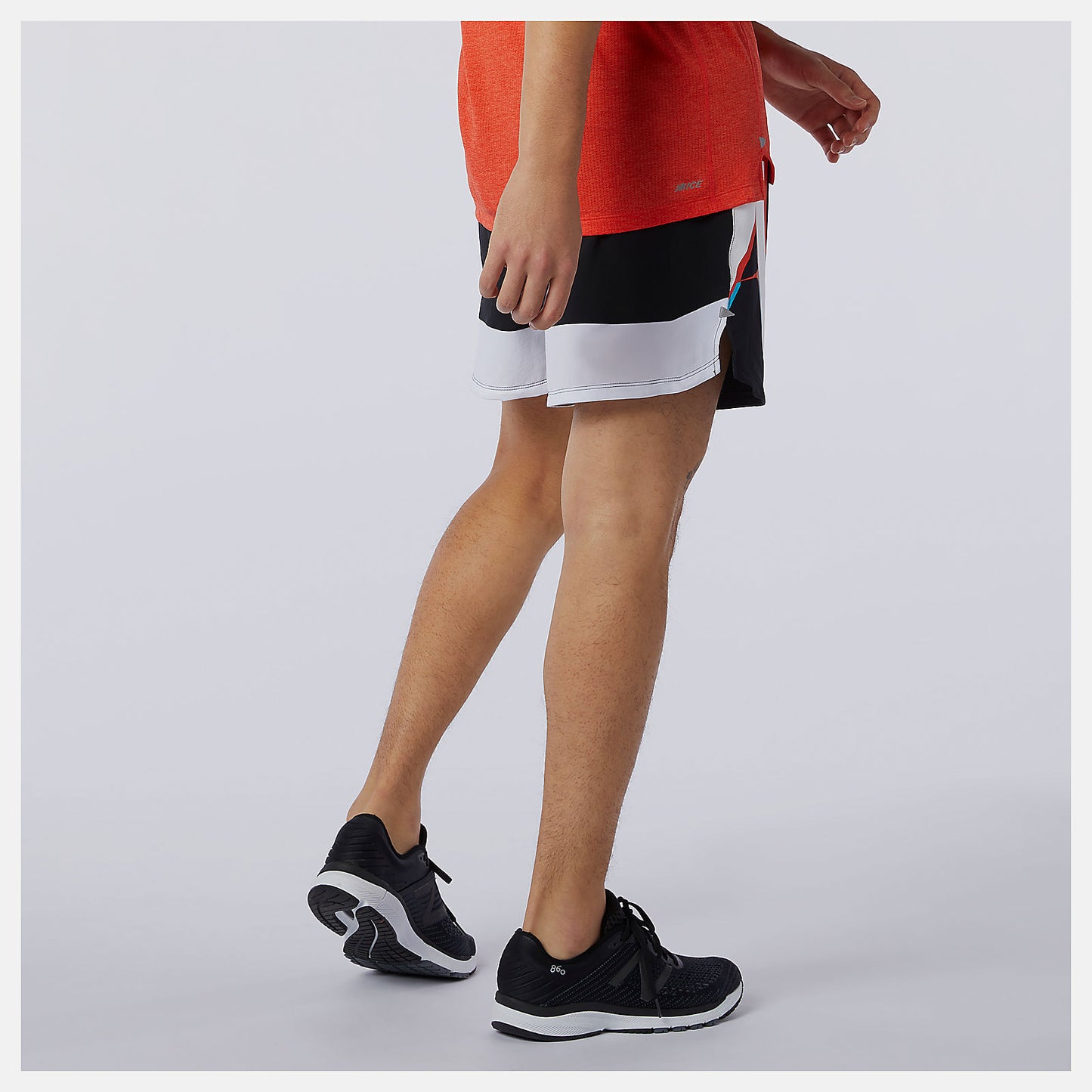 Wave Blue Printed Impact Run 5 Inch Short | New Balance Clothing