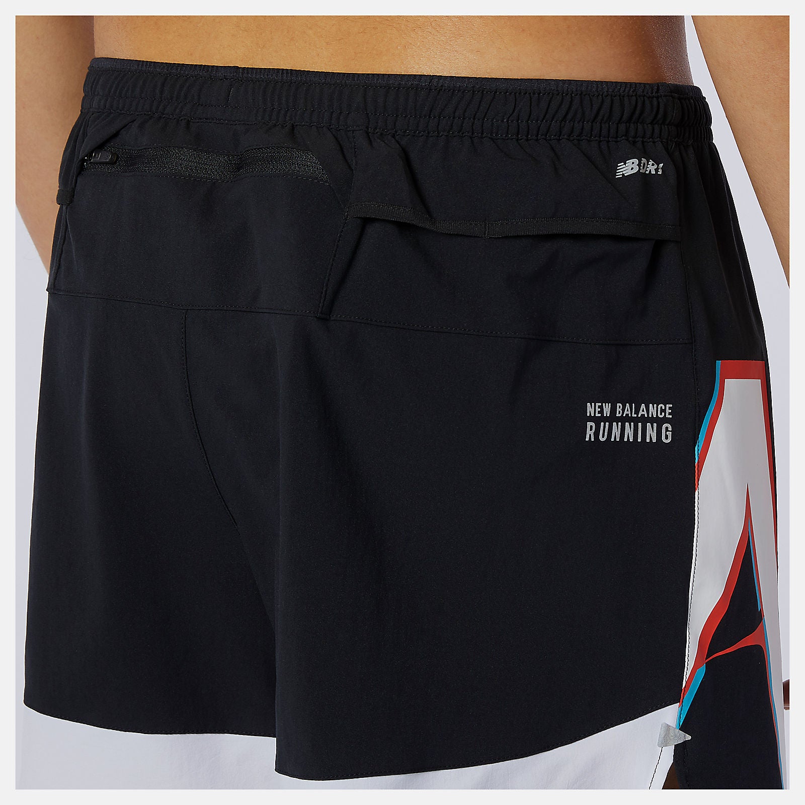 Wave Blue Printed Impact Run 5 Inch Short | New Balance Clothing