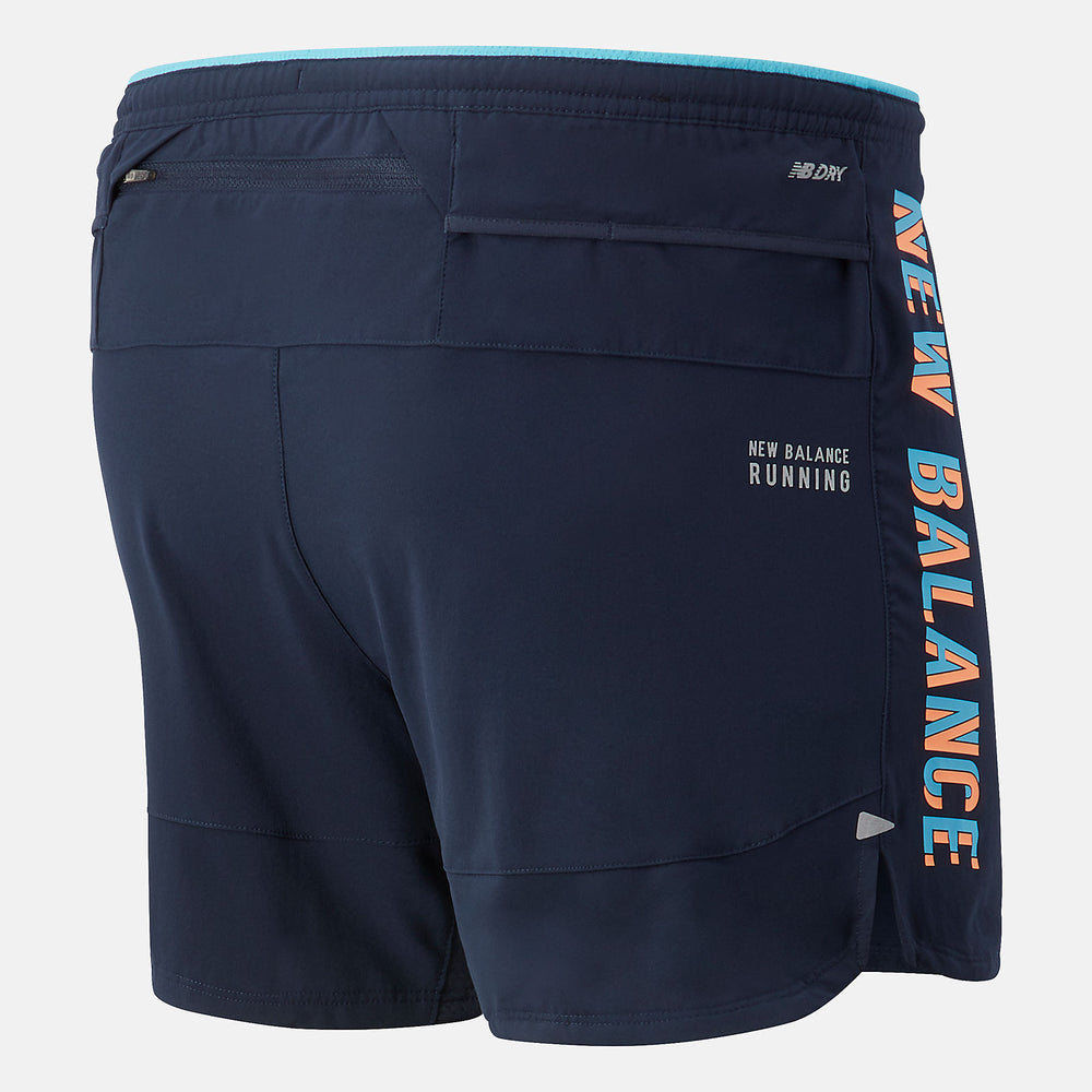 Eclipse Multi Printed Impact Run 5 Inch Short | New Balance Clothing
