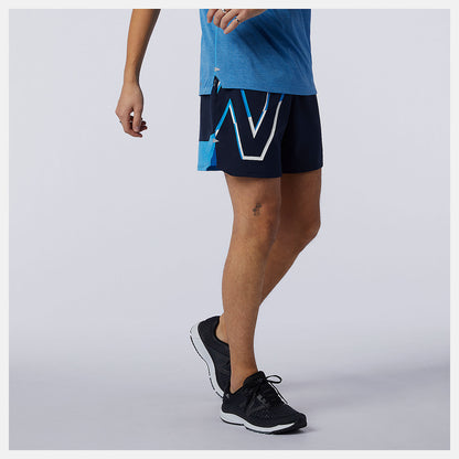 Helium Printed Impact Run 5 Inch Short | New Balance Clothing