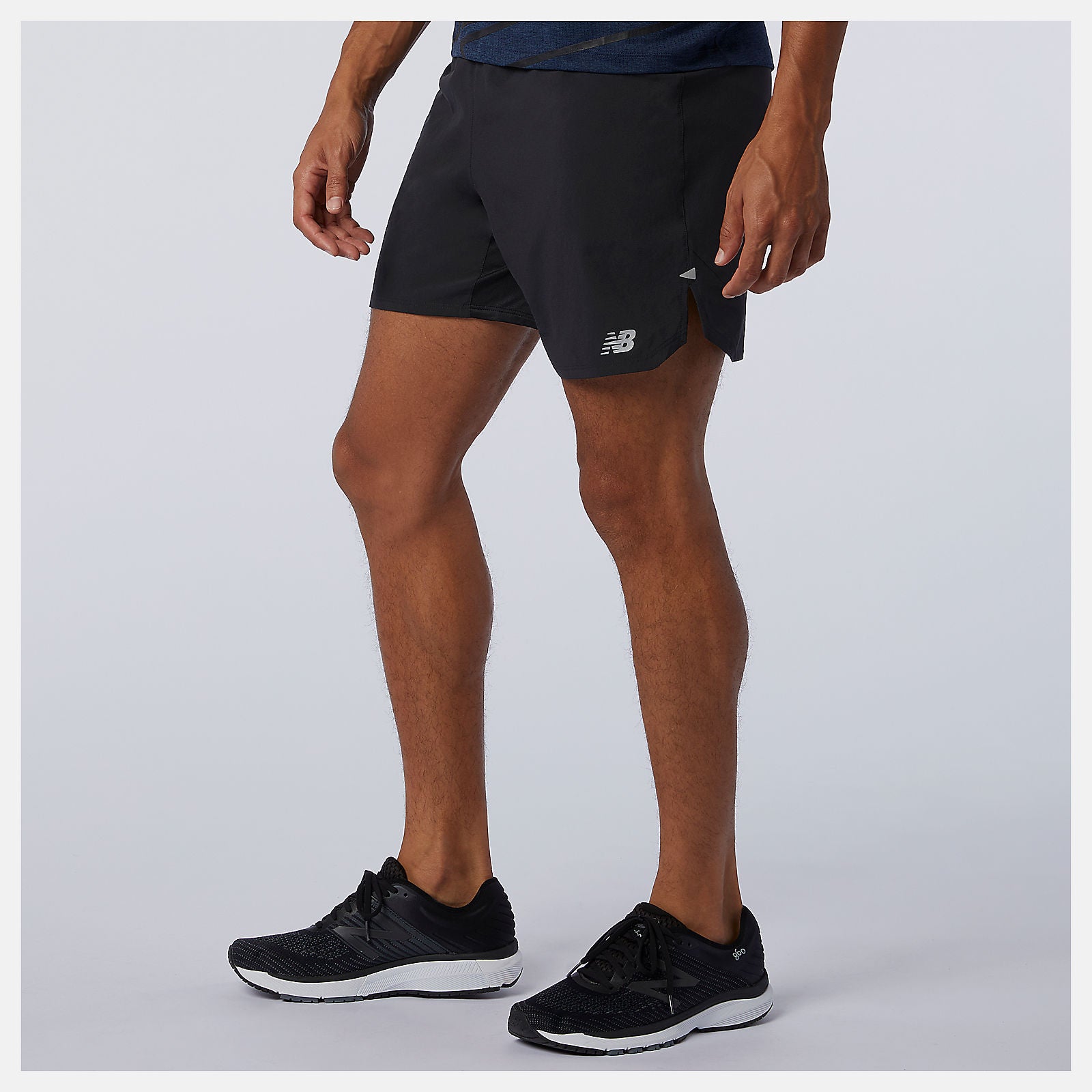 Black Impact Run 7 Inch Short | New Balance Clothing