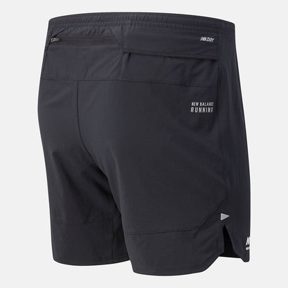 Black Run For Life Impact Run 7 inch Short | New Balance Clothing