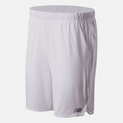 White 9 Inch Rally Short | New Balance Clothing
