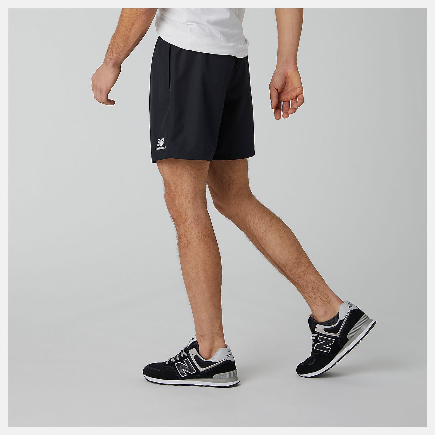 Black NB Athletics Wind Short | New Balance Clothing
