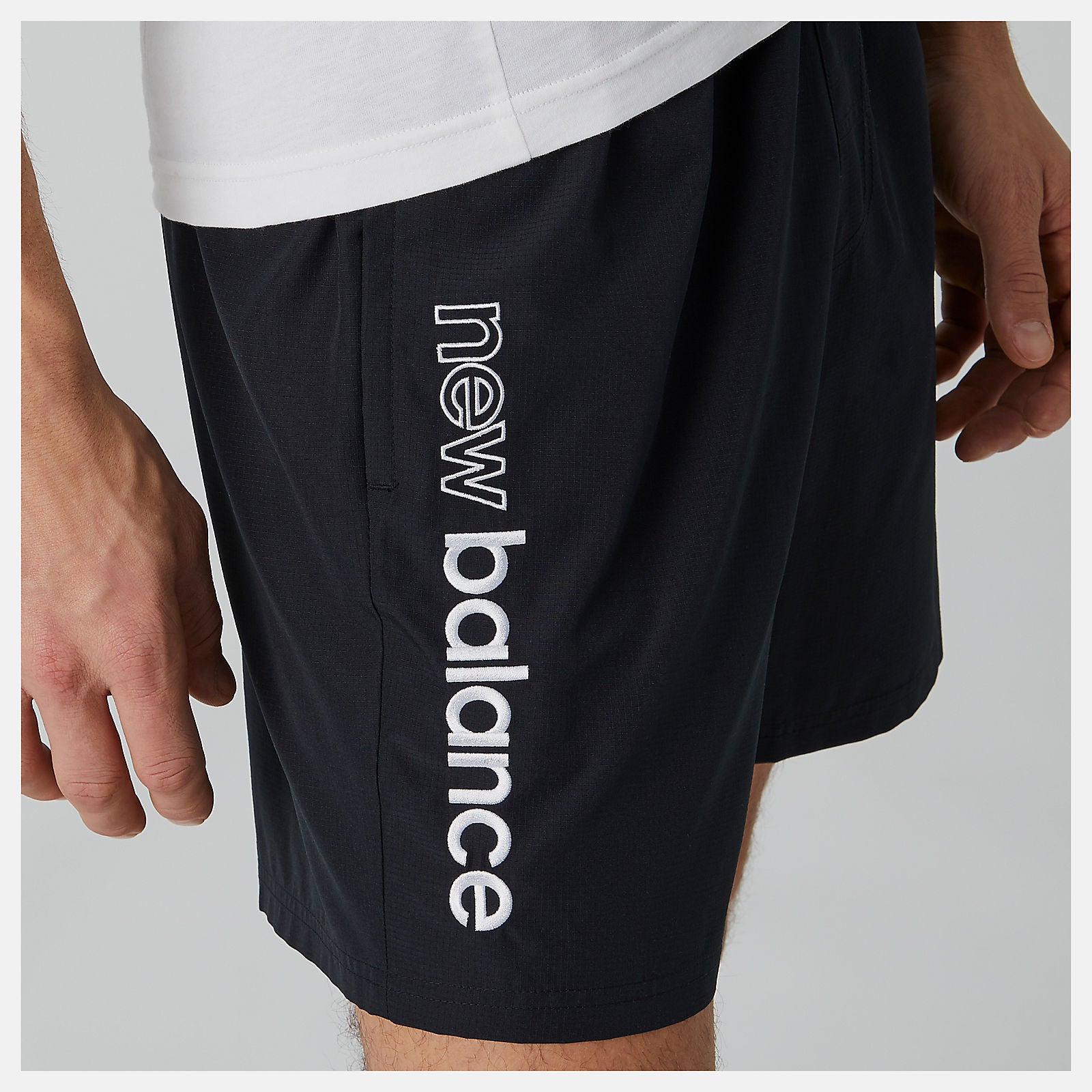Black NB Athletics Wind Short | New Balance Clothing