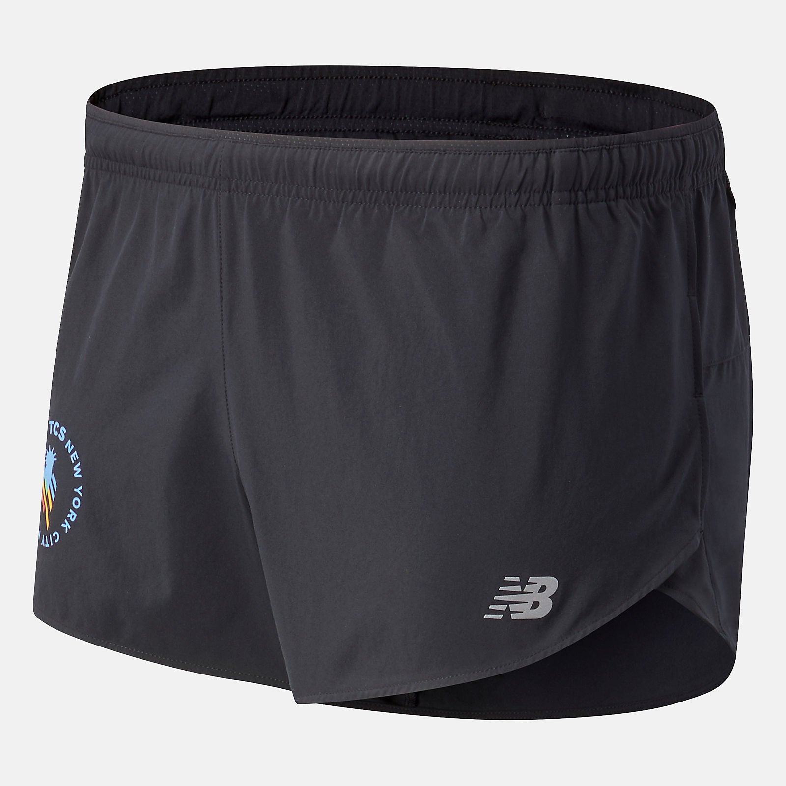 Black NYC Marathon Impact Run 3 inch Split Short | New Balance Clothing