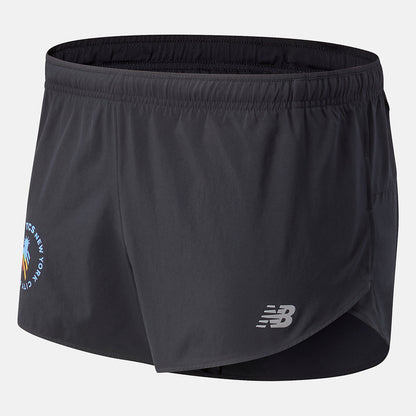 Black NYC Marathon Impact Run 3 inch Split Short | New Balance Clothing
