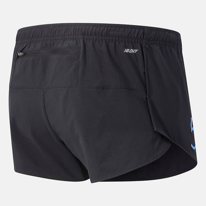 Black NYC Marathon Impact Run 3 inch Split Short | New Balance Clothing