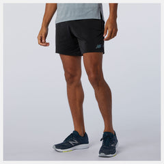Black Q Speed Fuel 7 Inch Short | New Balance Clothing