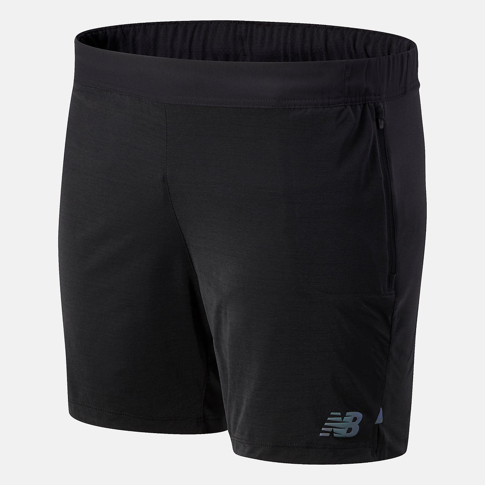 Black Q Speed Fuel 7 Inch Short | New Balance Clothing