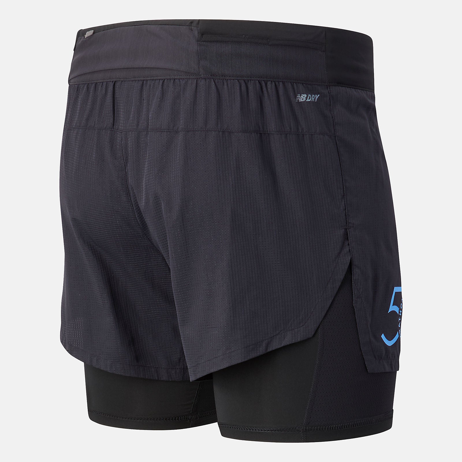 Black NYC Marathon Q Speed 5 inch 2 In 1 Short | New Balance Clothing