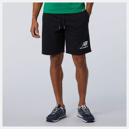 Black NB Essentials Stacked Logo Short | New Balance Clothing