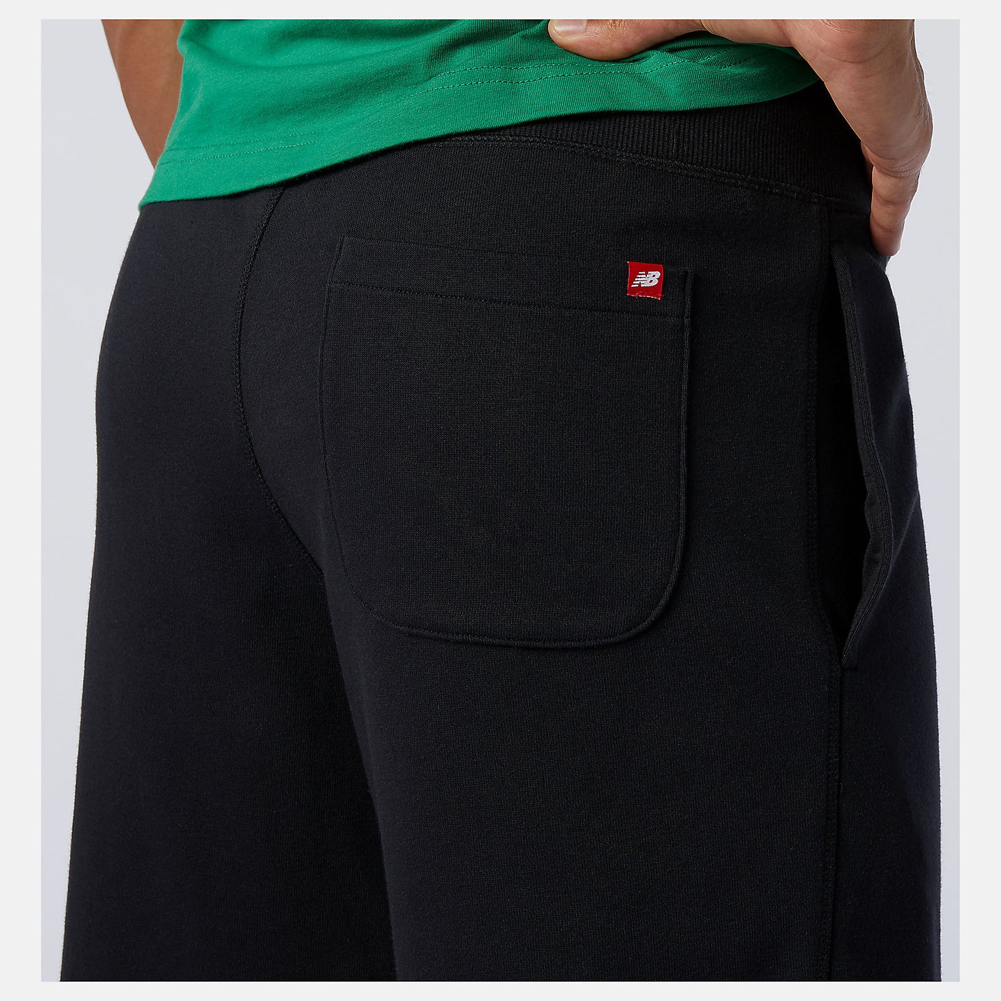Black NB Essentials Stacked Logo Short | New Balance Clothing