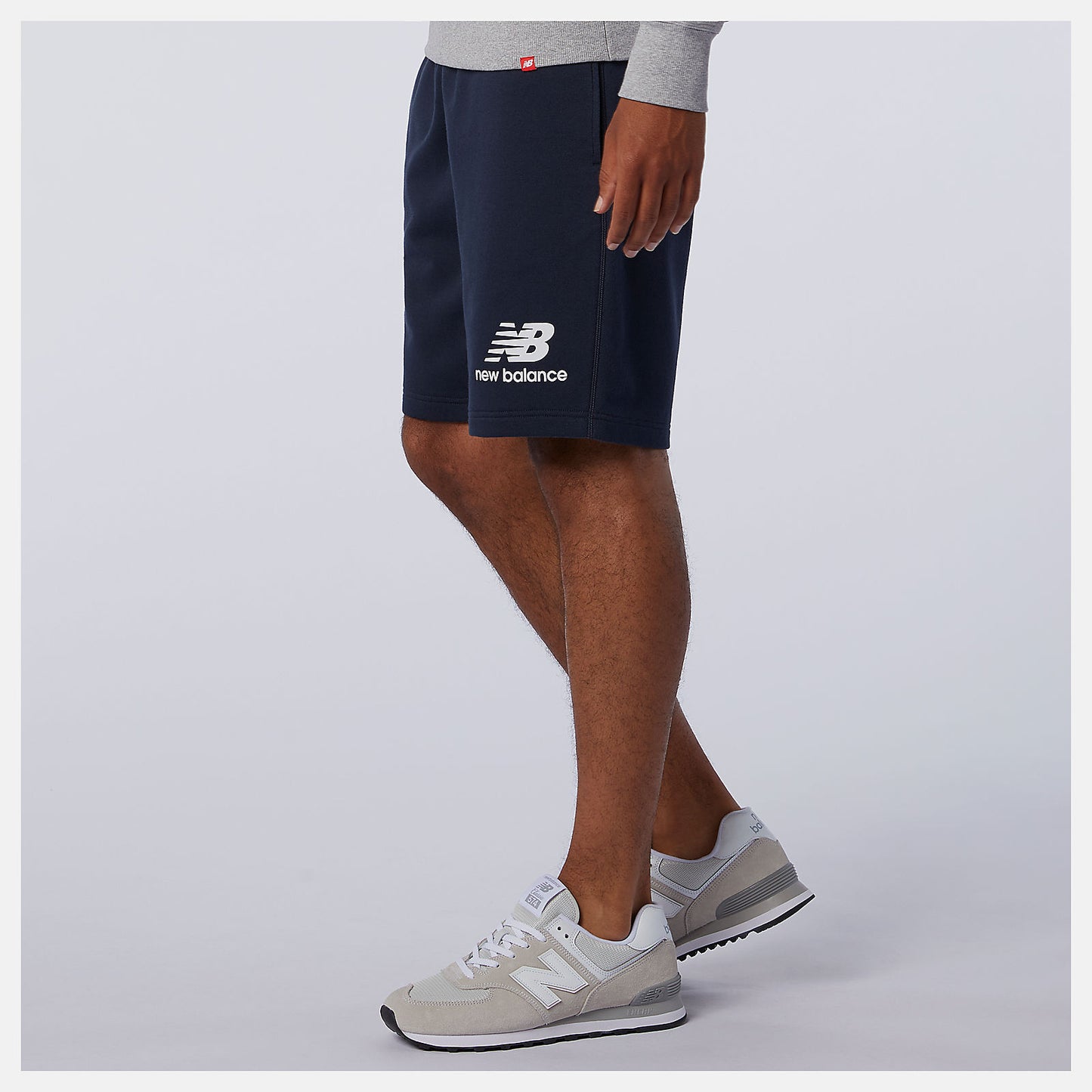 Eclipse NB Essentials Stacked Logo Short | New Balance Clothing