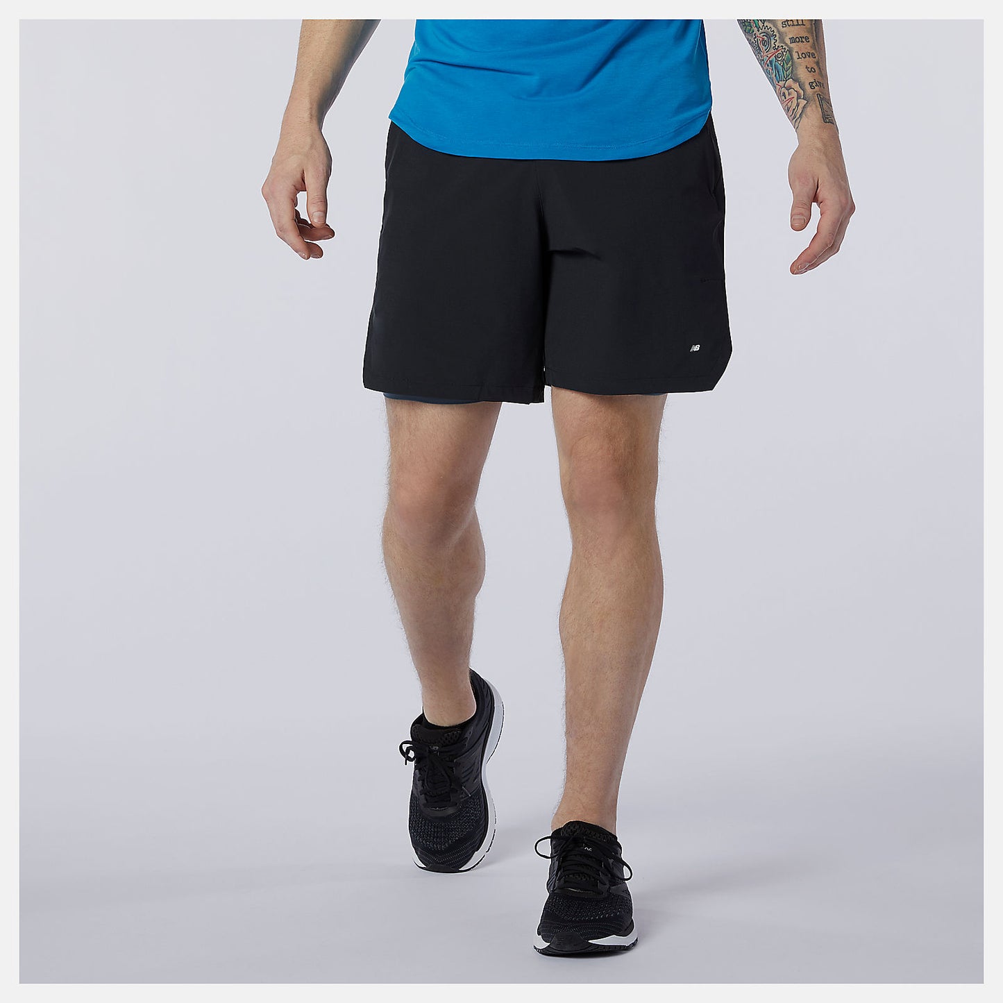 Black/Grey Fortitech 7 inch 2 In 1 Short | New Balance Clothing