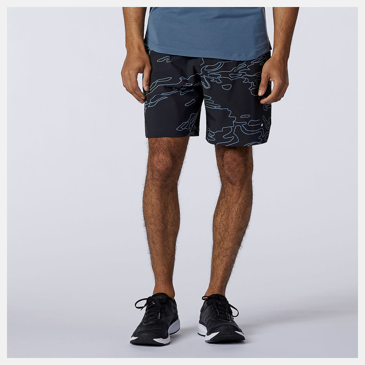 Black Fortitech Graphic 7 inch Woven Short | New Balance Clothing