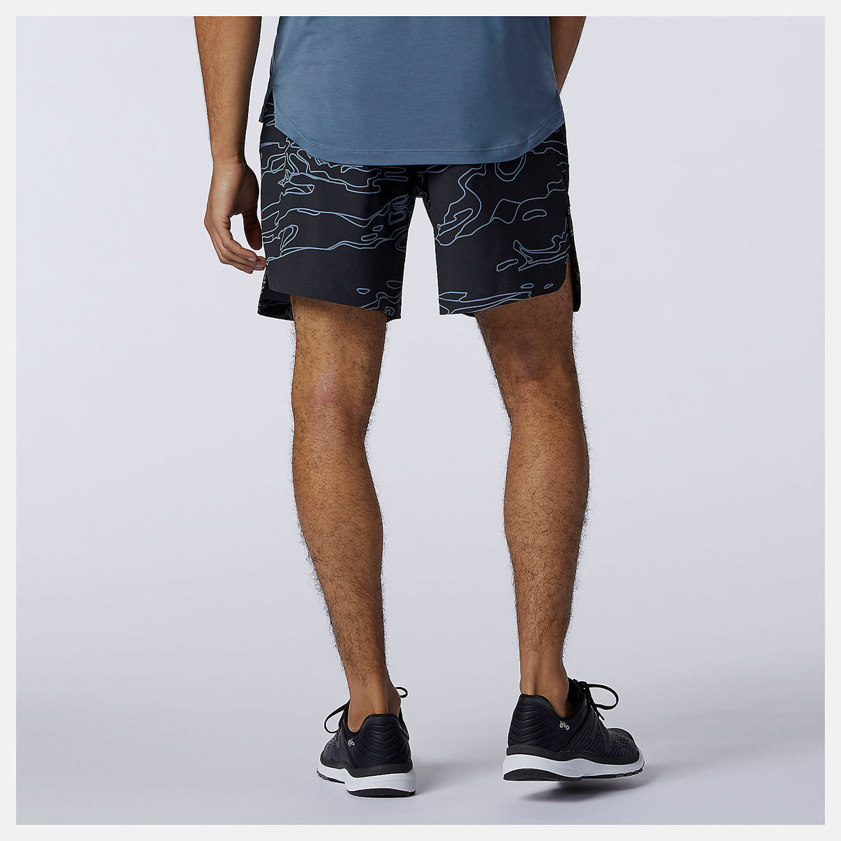 Black Fortitech Graphic 7 inch Woven Short | New Balance Clothing