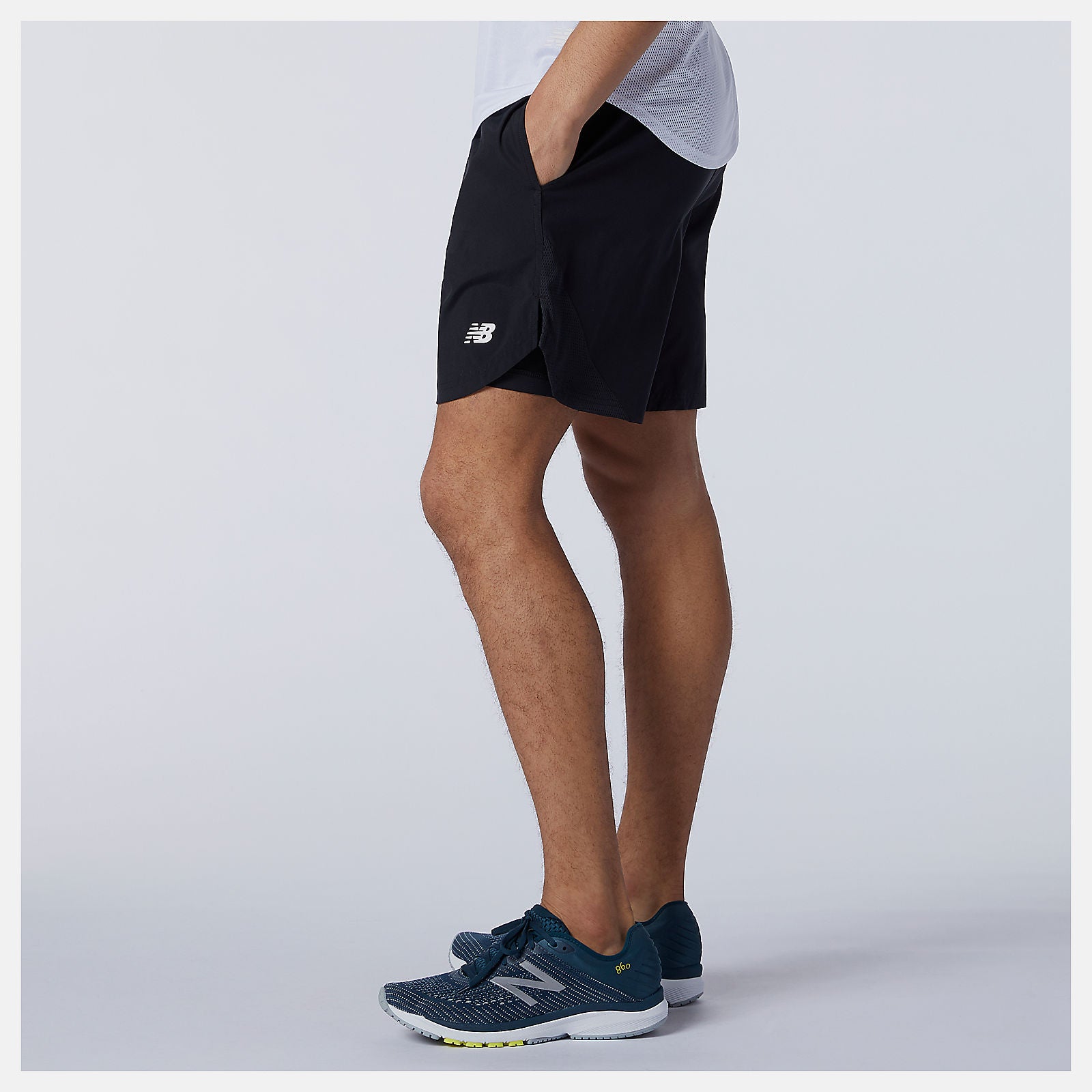 Black Fast Flight 2 in 1 7 Inch Short | New Balance Clothing