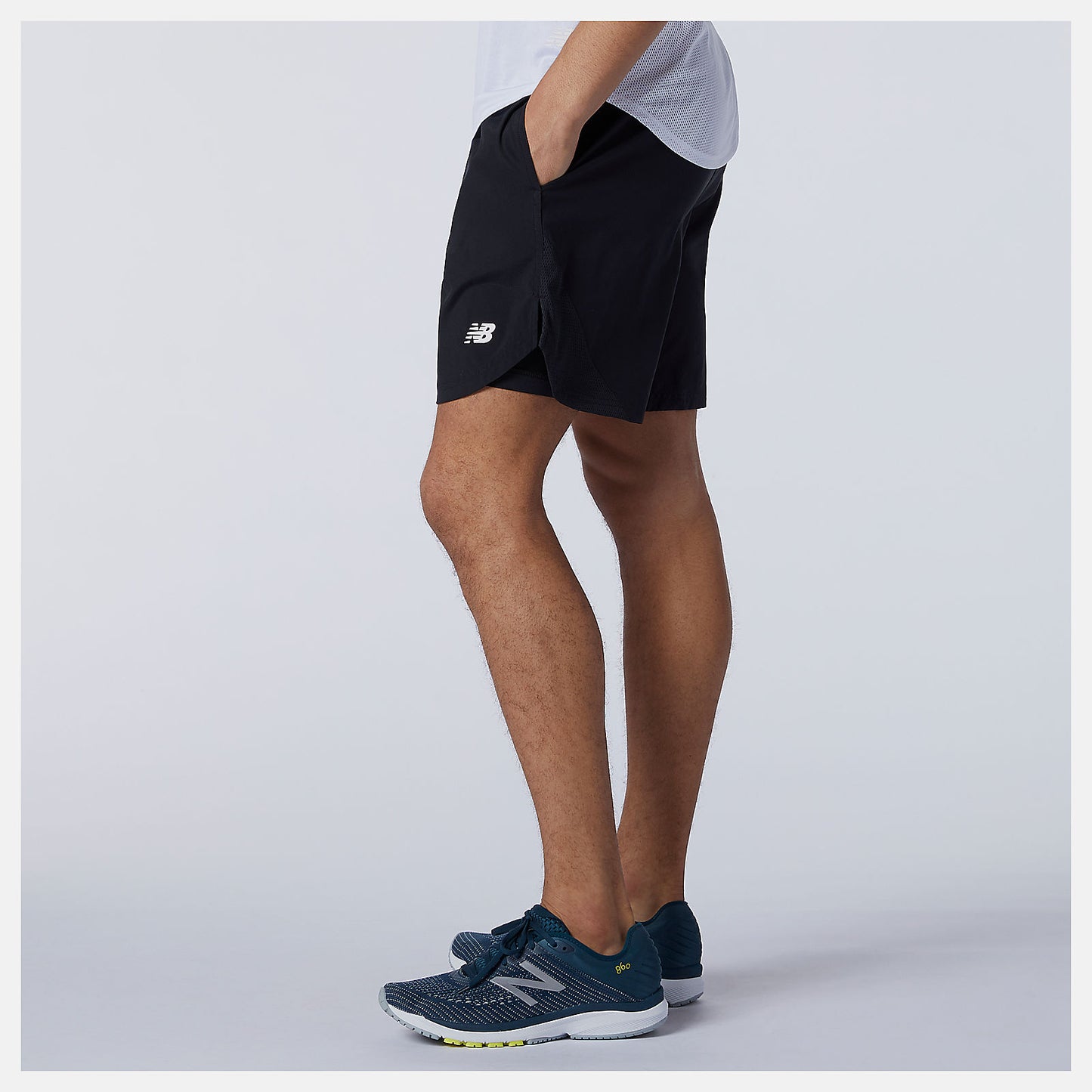 Black Fast Flight 2 in 1 7 Inch Short | New Balance Clothing