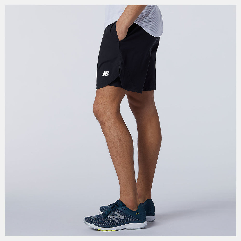 Black Fast Flight 2 in 1 7 Inch Short | New Balance Clothing