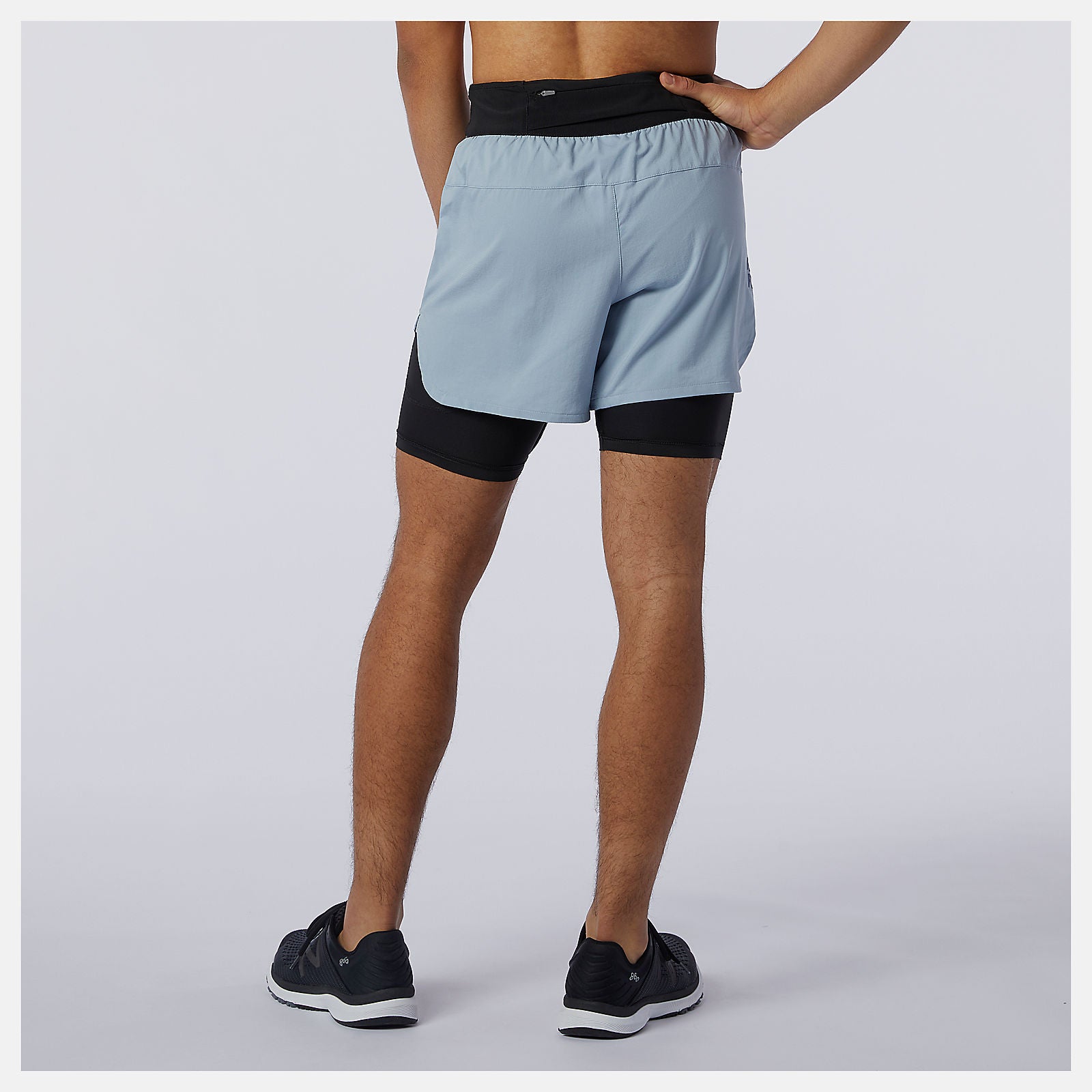 Light Slate Q Speed Fuel 2 in 1 5 Inch Short | New Balance Clothing