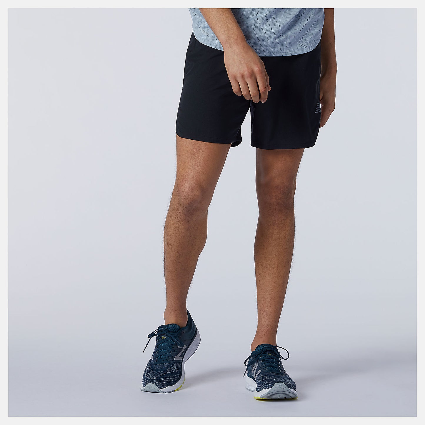 Black Q Speed Fuel 7 Inch Short | New Balance Clothing
