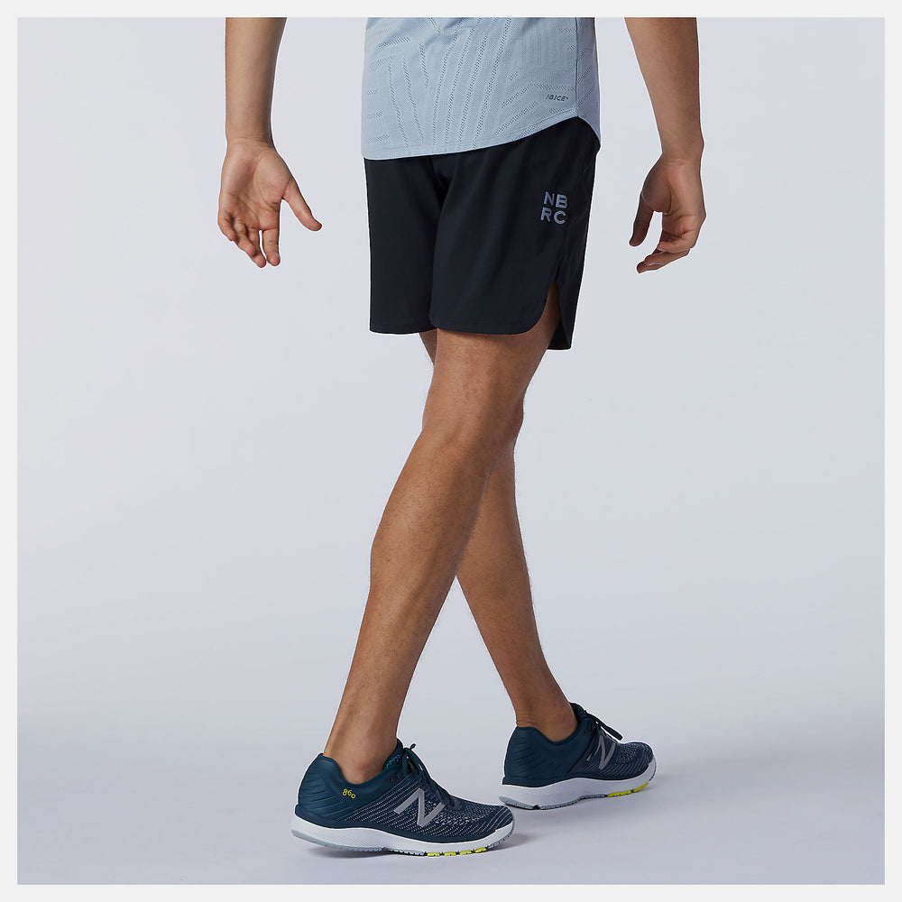 Black Q Speed Fuel 7 Inch Short | New Balance Clothing