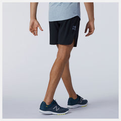 Black Q Speed Fuel 7 Inch Short | New Balance Clothing