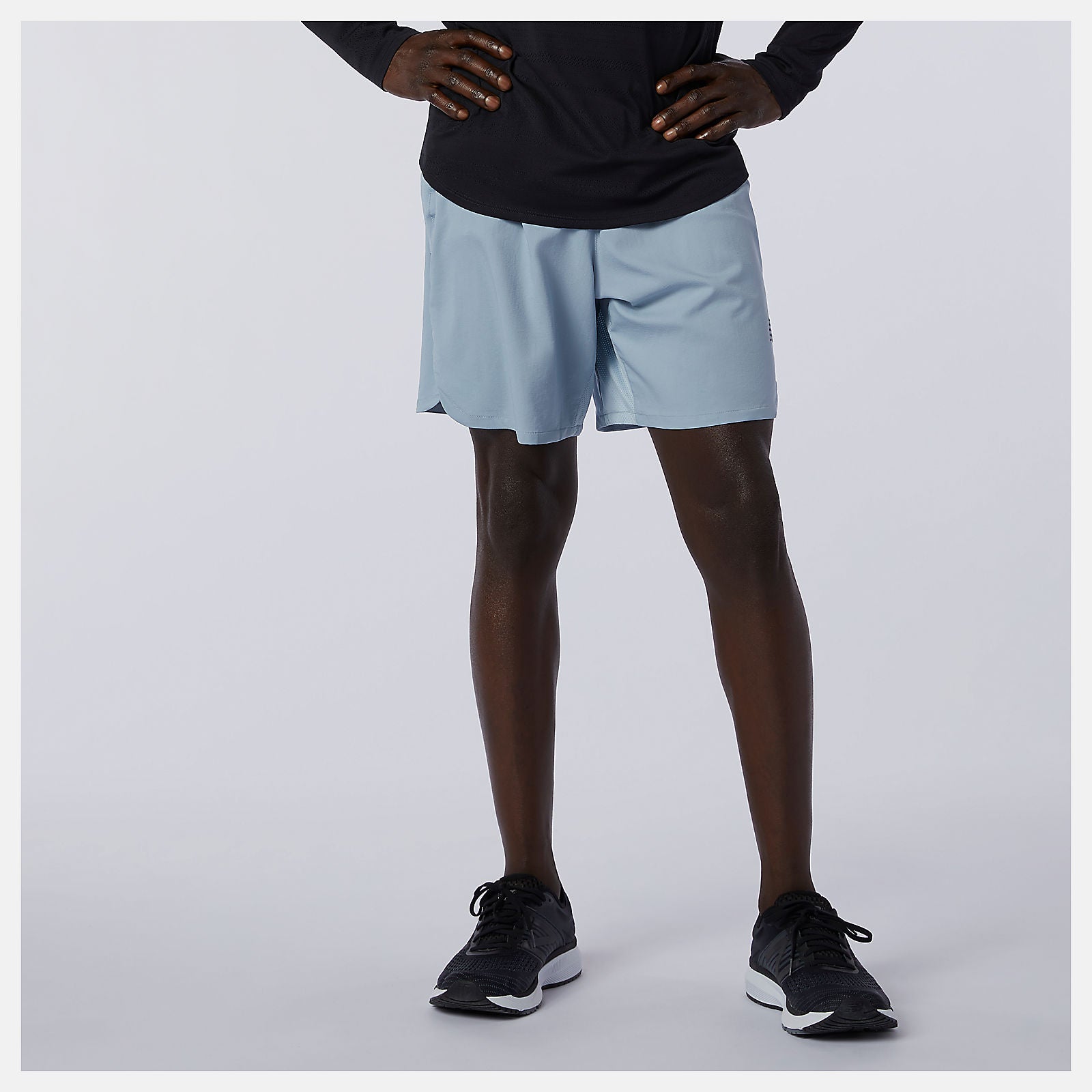 Light Slate Q Speed Fuel 7 Inch Short | New Balance Clothing