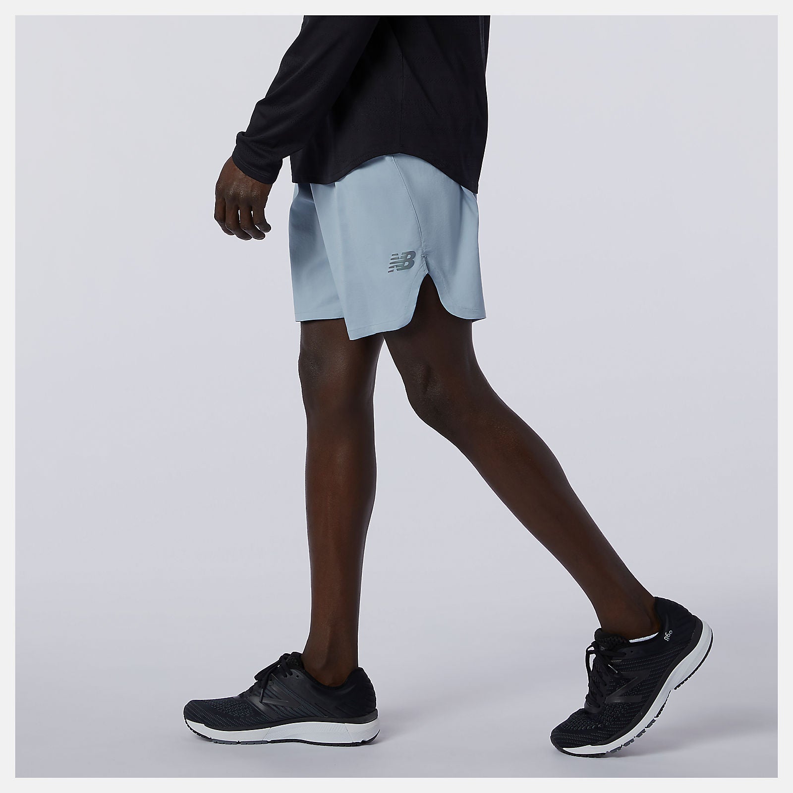 Light Slate Q Speed Fuel 7 Inch Short | New Balance Clothing