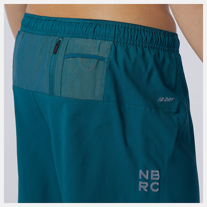 Mountain Teal Q Speed Fuel 7 Inch Short | New Balance Clothing