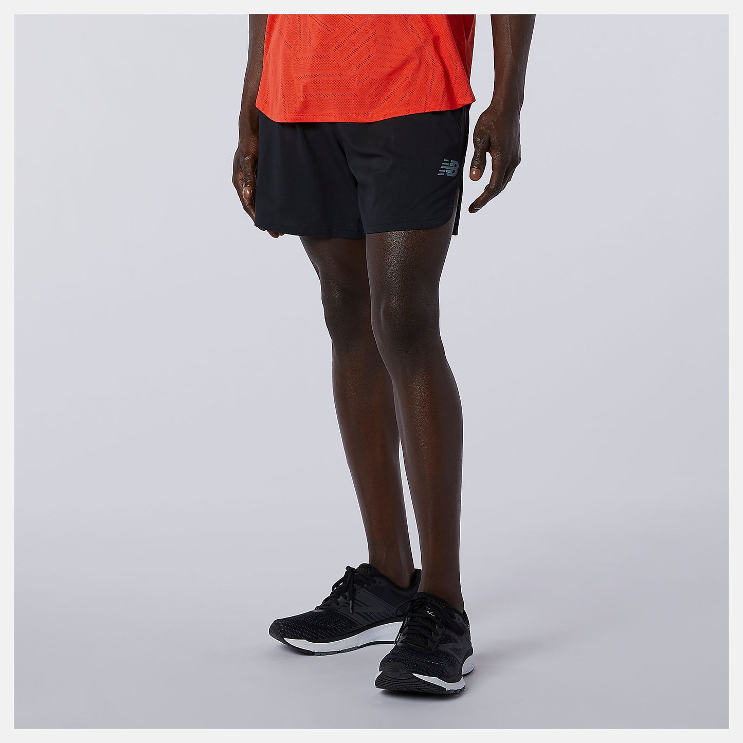 Black Q Speed Fuel 5 Inch Short | New Balance Clothing