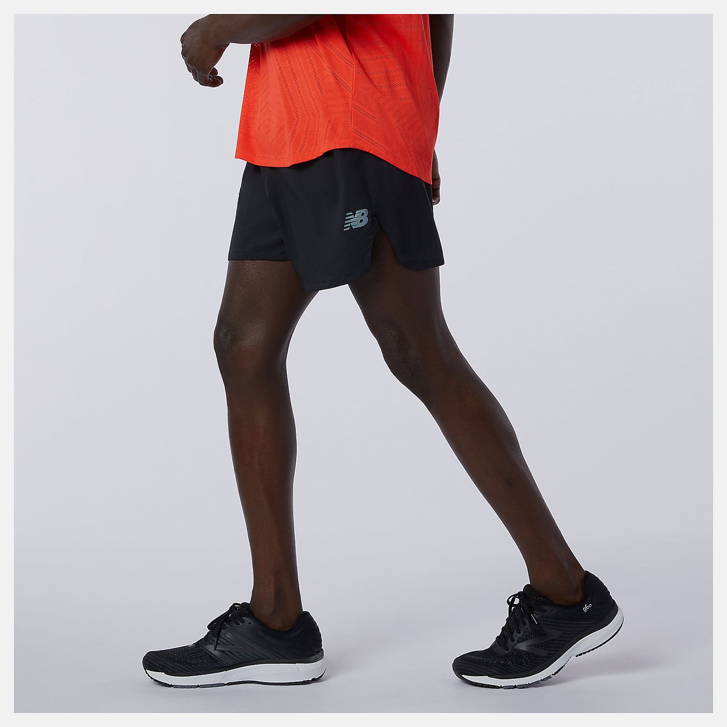 Black Q Speed Fuel 5 Inch Short | New Balance Clothing