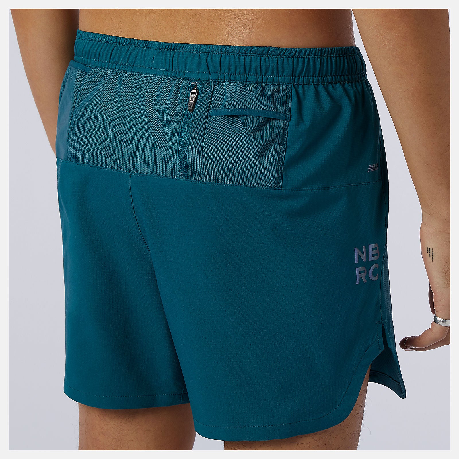 Mountain Teal Q Speed Fuel 5 Inch Short | New Balance Clothing