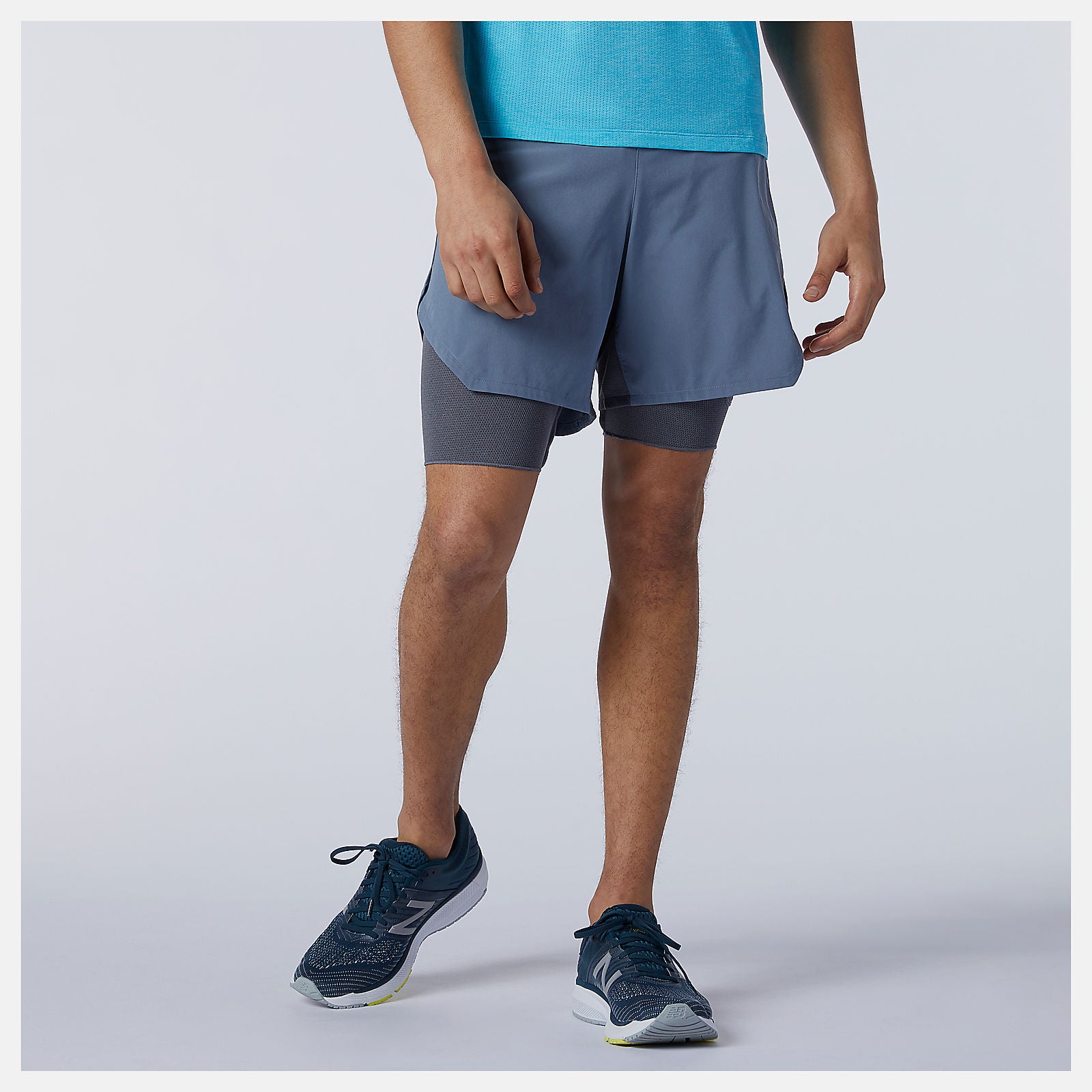Ocean Grey PMV Portable Short | New Balance Clothing