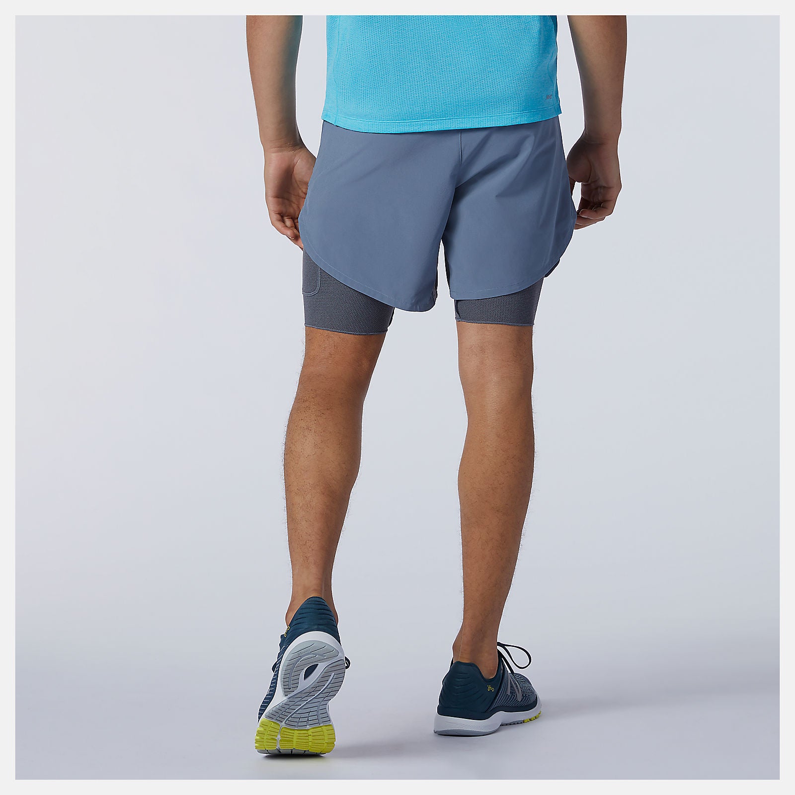 Ocean Grey PMV Portable Short | New Balance Clothing