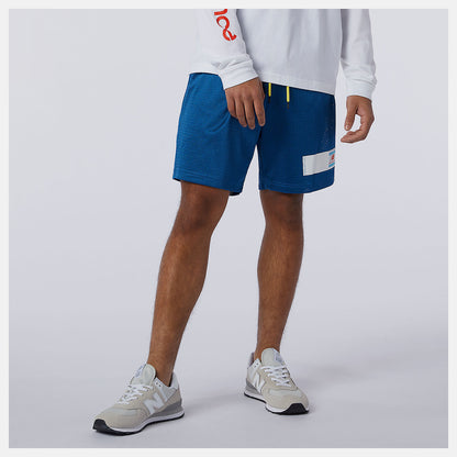 Captain Blue NB Essentials Mesh Short | New Balance Clothing