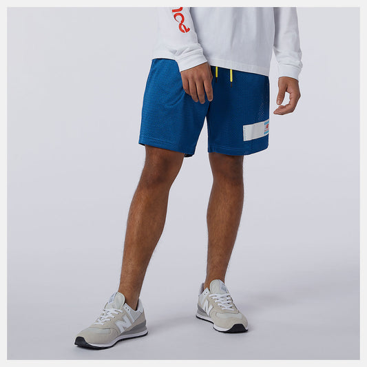 Captain Blue NB Essentials Mesh Short | New Balance Clothing