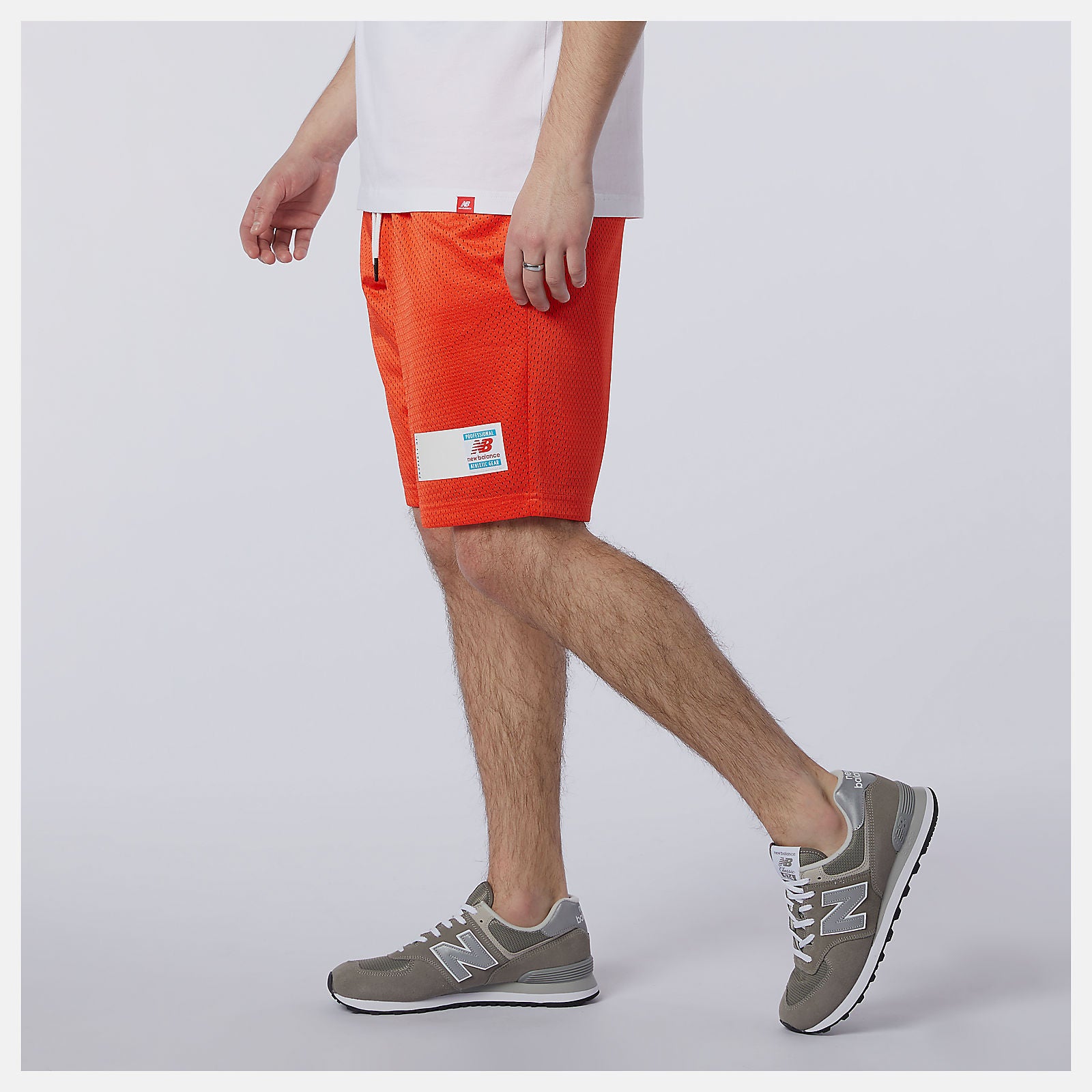 Ghost Pepper NB Essentials Mesh Short | New Balance Clothing