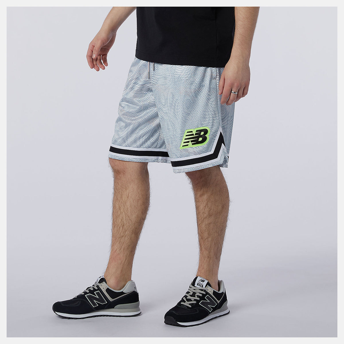 White Print NB Athletics Psy Varsity Short | New Balance Clothing