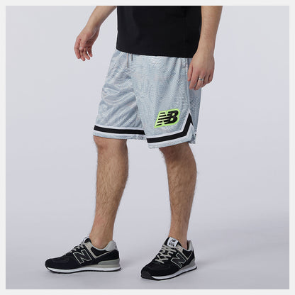 White Print NB Athletics Psy Varsity Short | New Balance Clothing