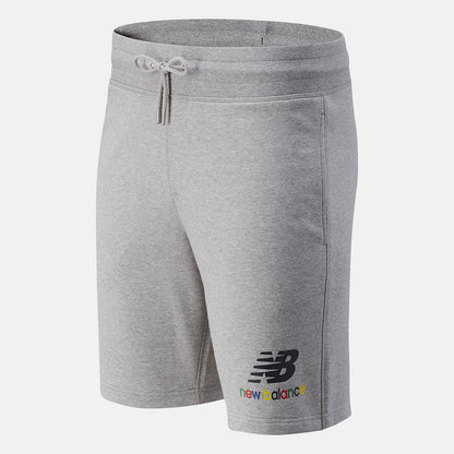 Athletic Grey Essentials Colorful Logo Short | New Balance Clothing