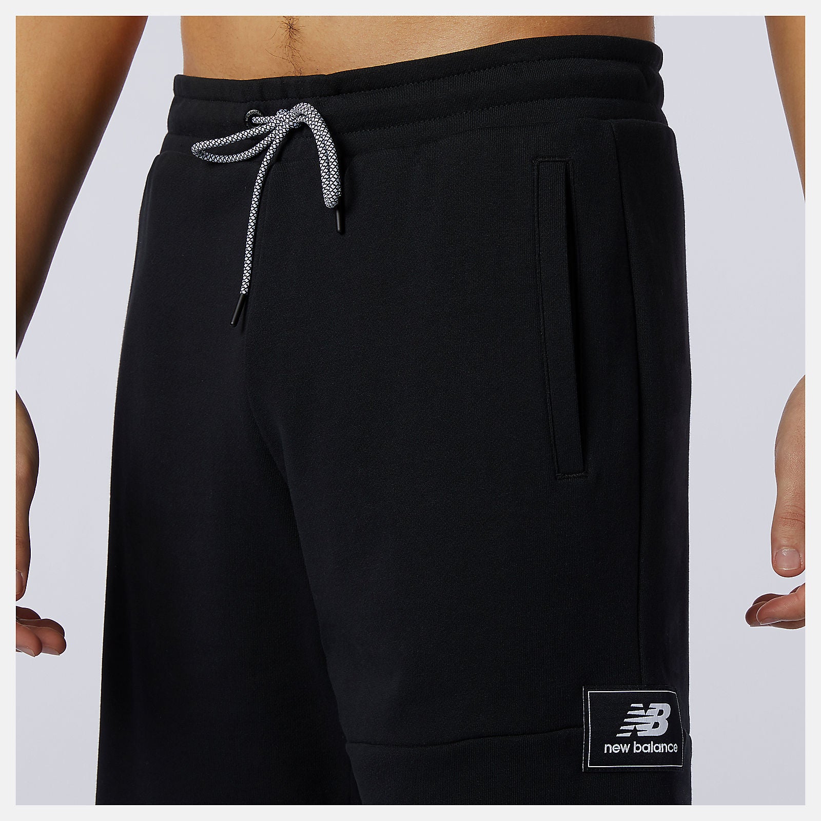 Black NB Athletics Higher Learning Fleece Short | New Balance Clothing