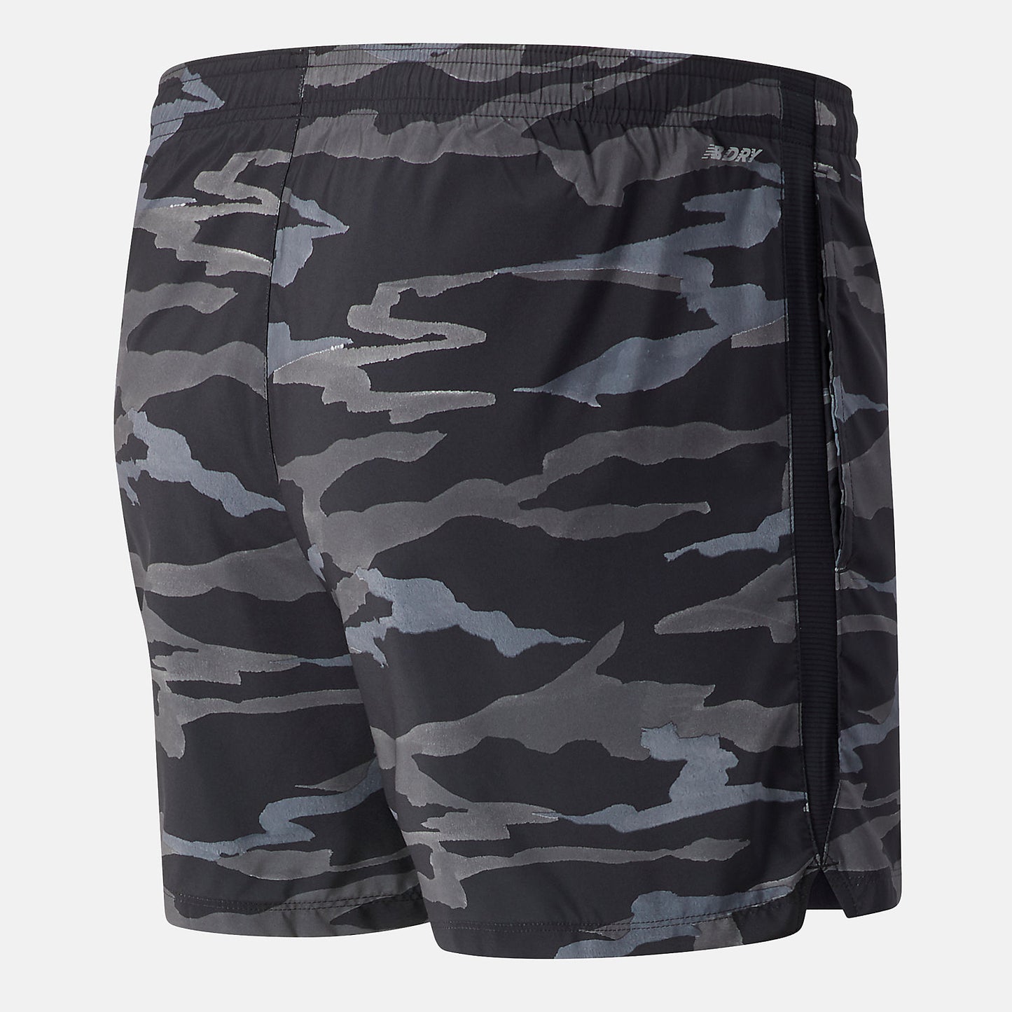 Black/Grey Printed Accelerate 5 In Short | New Balance Clothing