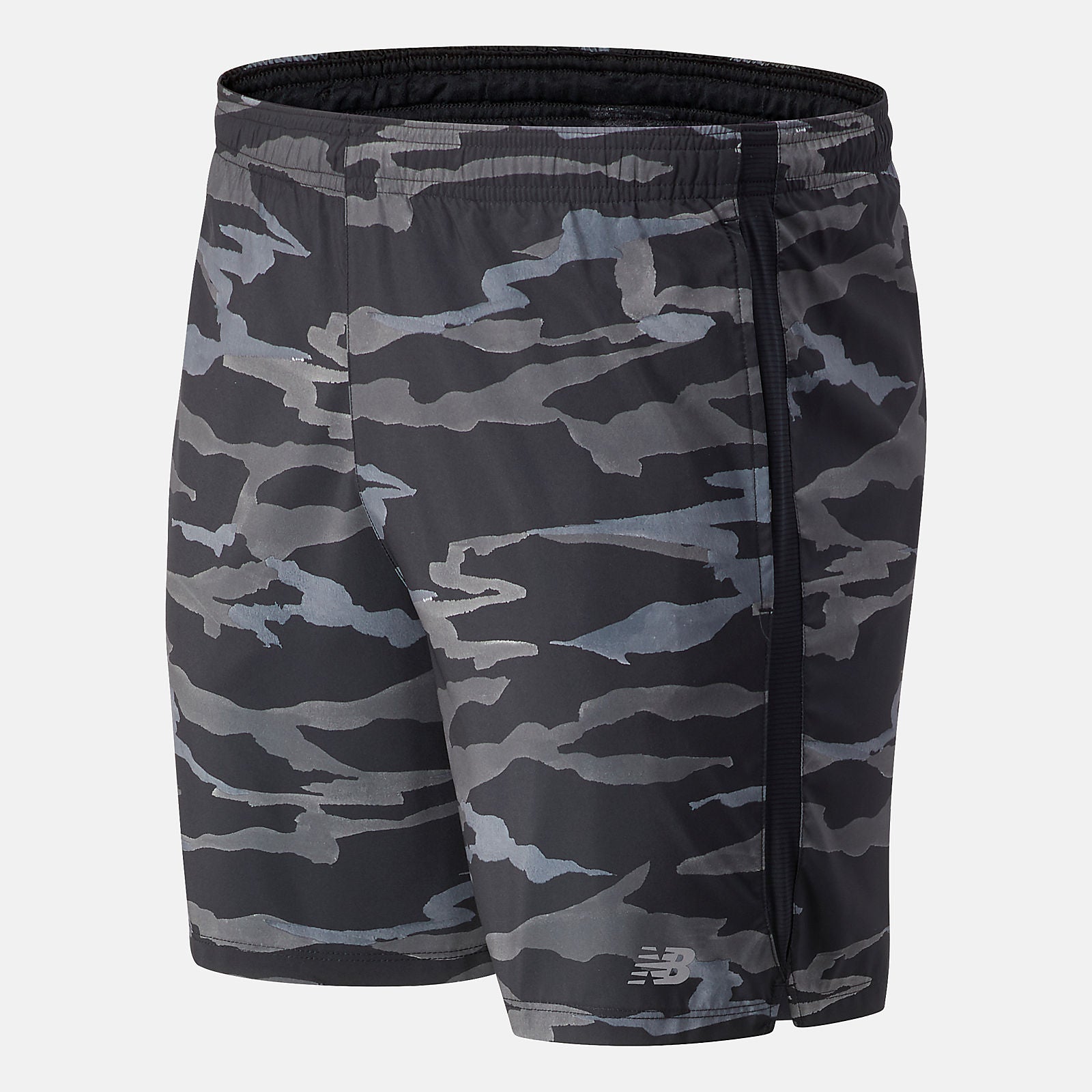 Black/Grey Printed Accelerate 7 In Short | New Balance Clothing