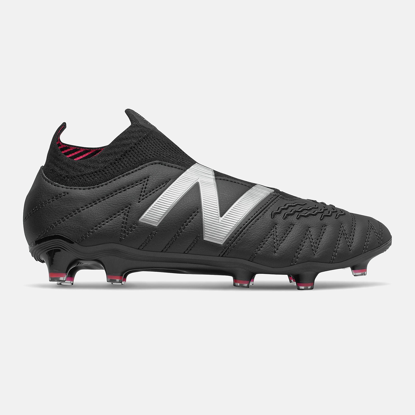 Black/Pink Glo Tekela V3+ Pro Leather FG | New Balance Shoes