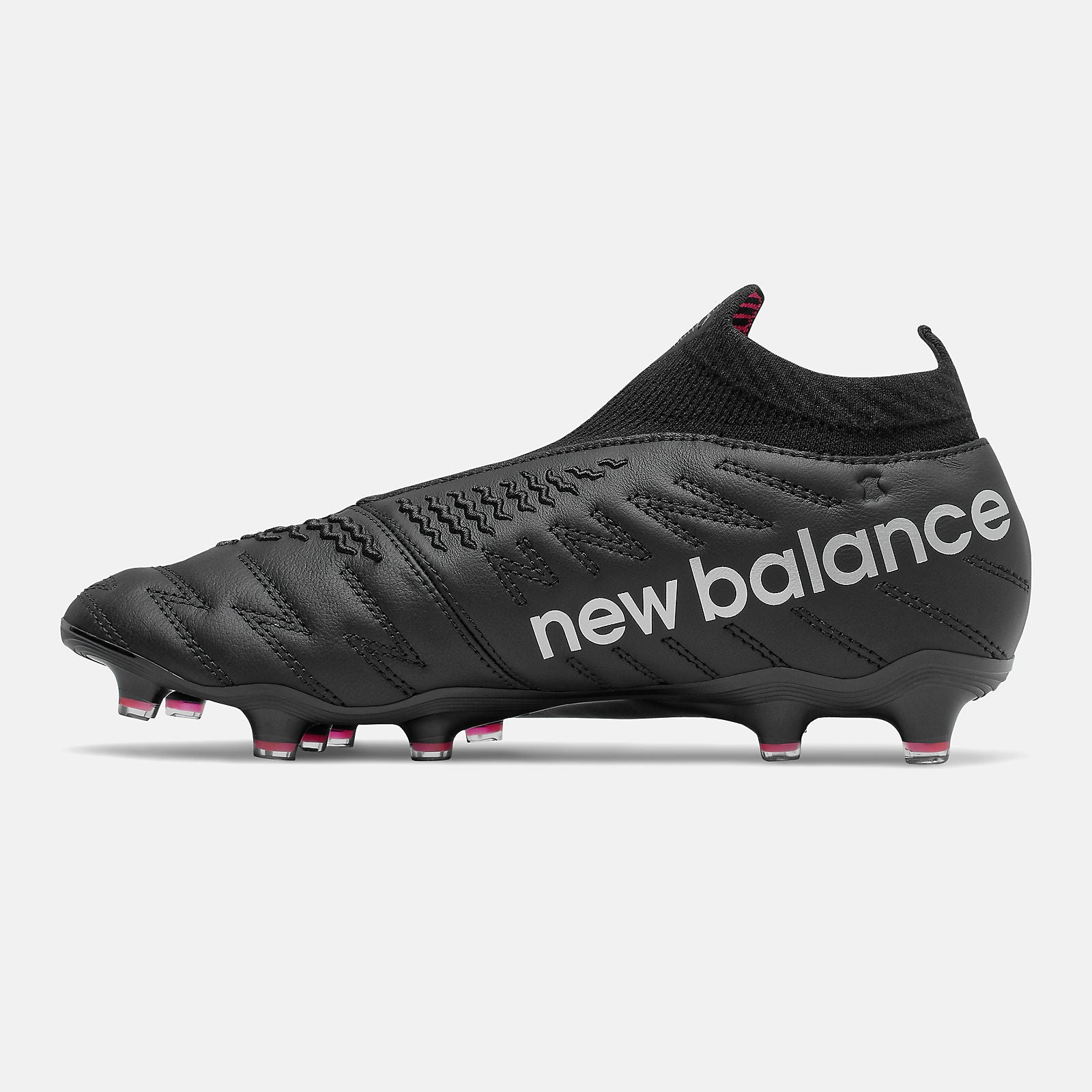 Black/Pink Glo Tekela V3+ Pro Leather FG | New Balance Shoes