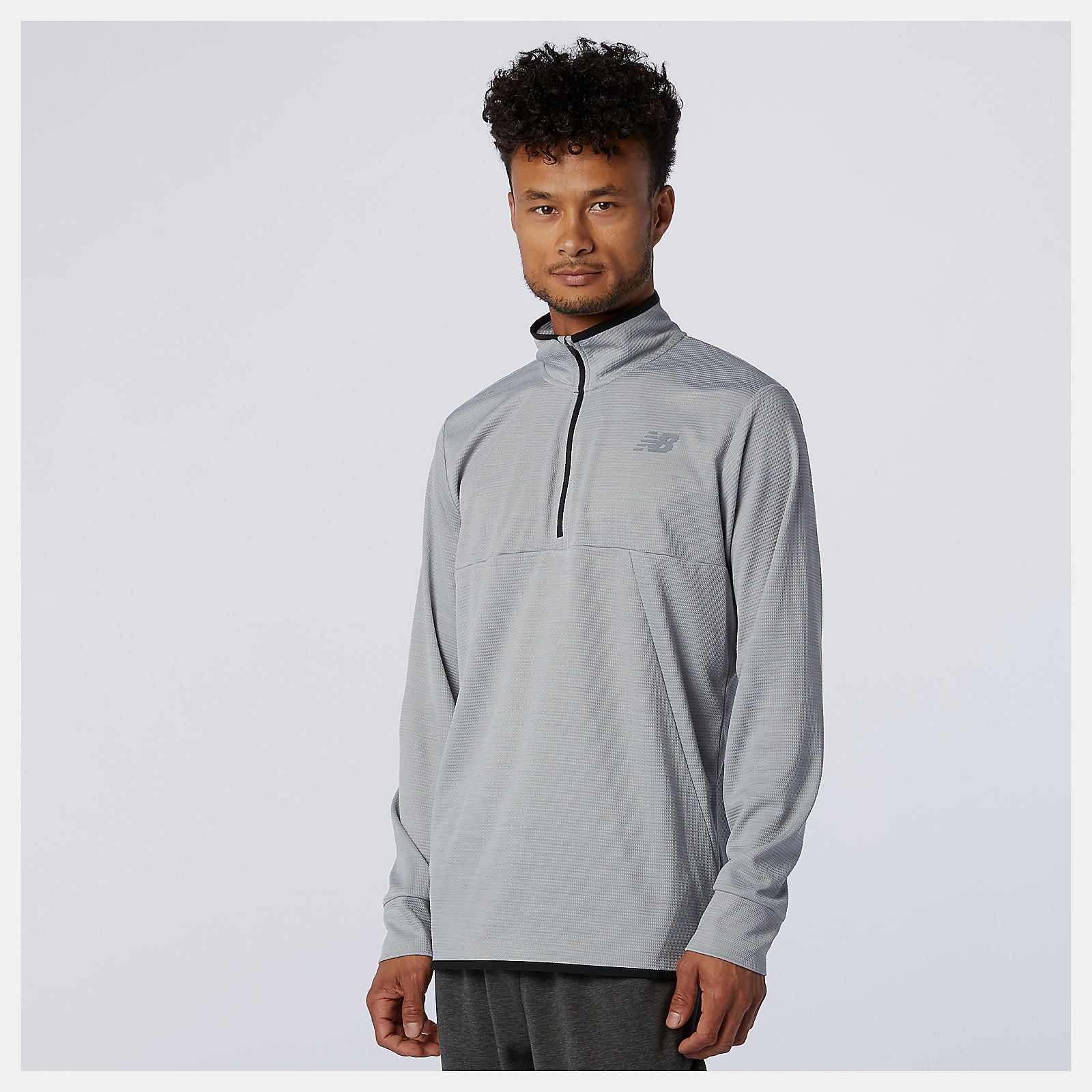 Athletic Grey Tenacity Quarter Zip | New Balance Clothing